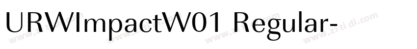 URWImpactW01 Regular字体转换